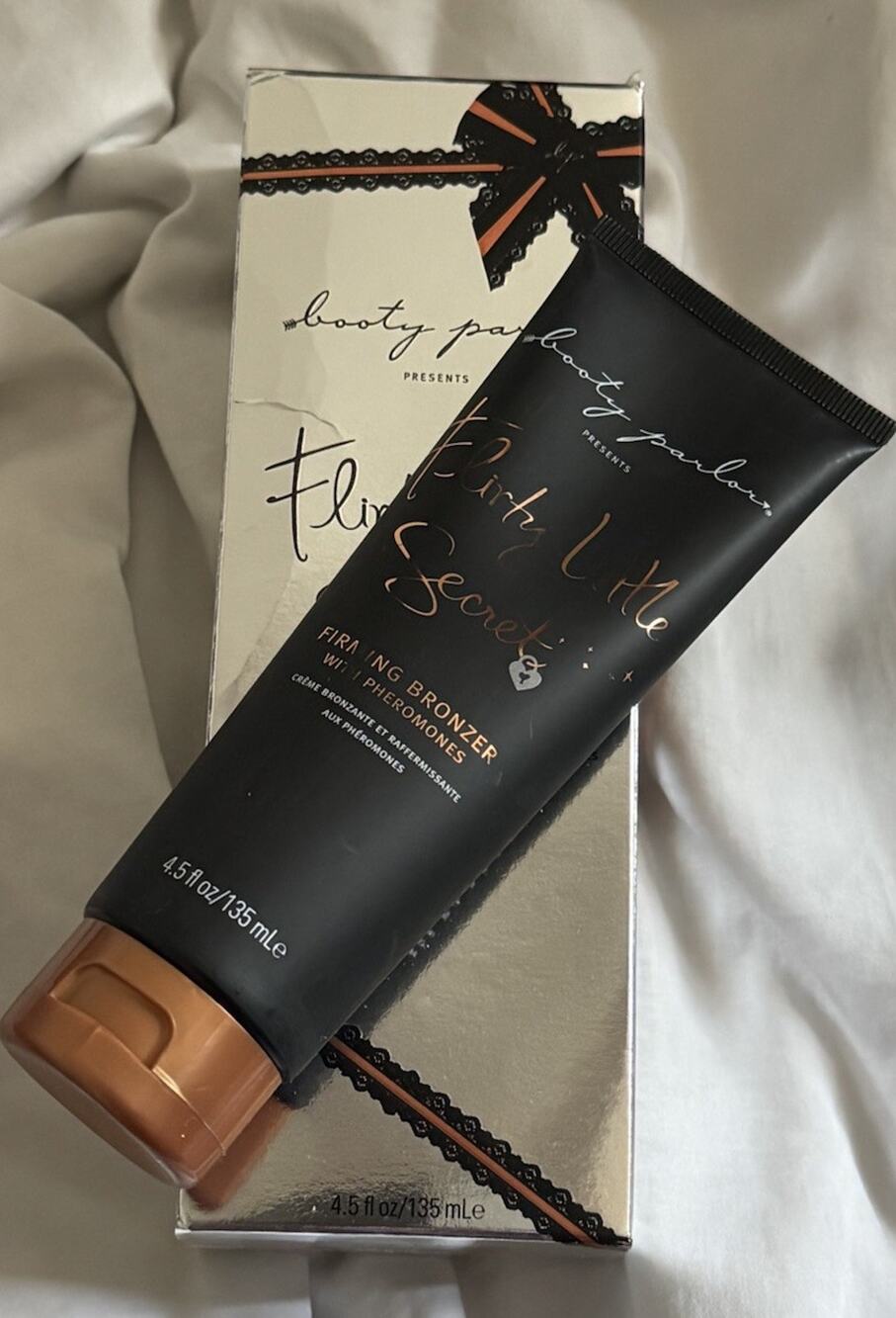 Booty Parlor Flirty Little Secret Firming Bronzer w/ Pheromones 4.5 oz New NIB